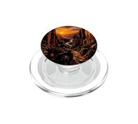 Rétro ATV Desert Canyon Sunset Vintage Style Art PopSockets PopGrip pour MagSafe