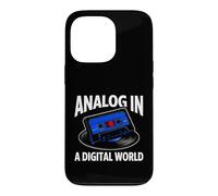 Retro Audiophile Analog in A Digital World Cassette Coque pour iPhone 13 Pro