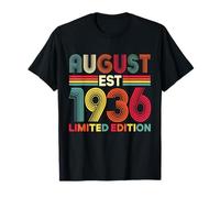 Retro August 1936 Édition limitée 90 Ans 90e Anniversaire T-Shirt