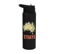 Rétro Australie Day Australia Map Outback Australian Stainless Steel Insulated Water Bottle