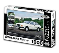 RETRO-AUTA Puzzle Nr. 75 `koda RAPID 136 (1988) 1000 Teile