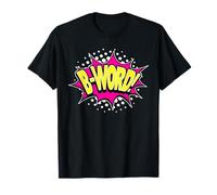 Rétro B-Word! Verbe Action Word Comic Book Style Pop Art T-Shirt