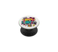 Retro Back to 90s Cassette Tape Boombox Roller Cube PopSockets PopGrip Adhésif