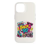 Retro Back to 90s Retro Cassette Boombox Roller Cube Coque pour iPhone 14