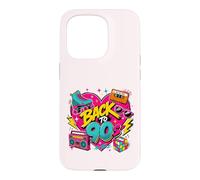 Retro Back to 90s Retro Cassette Boombox Roller Cube Coque pour iPhone 15 Pro