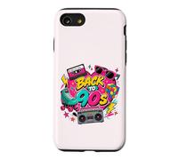 Retro Back to 90s Retro Cassette Boombox Roller Cube Coque pour iPhone SE (2020) / 7/8