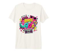 Retro Back to 90s Retro Cassette Boombox Roller Cube T-Shirt Haut de Gamme