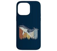 Retro Baleine à Bosse Art de la Vie Marine en mer Profonde Coque pour iPhone 14 Pro Max