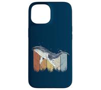 Retro Baleine à Bosse Art de la Vie Marine en mer Profonde Coque pour iPhone 15