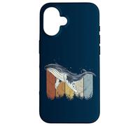 Retro Baleine à Bosse Art de la Vie Marine en mer Profonde Coque pour iPhone 16