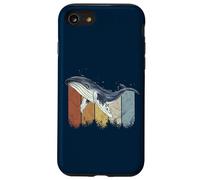 Retro Baleine à Bosse Art de la Vie Marine en mer Profonde Coque pour iPhone SE (2020) / 7/8
