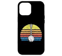 Retro Banjo Sun - Eighties Style Bluegrass Pickers Graphic Coque pour iPhone 12 Pro Max
