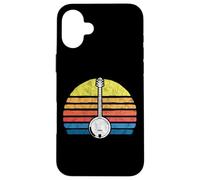Retro Banjo Sun - Eighties Style Bluegrass Pickers Graphic Coque pour iPhone 16 Plus