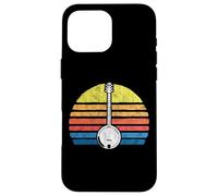 Retro Banjo Sun - Eighties Style Bluegrass Pickers Graphic Coque pour iPhone 16 Pro Max