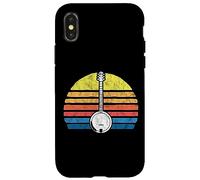 Retro Banjo Sun - Eighties Style Bluegrass Pickers Graphic Coque pour iPhone X/XS