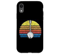 Retro Banjo Sun - Eighties Style Bluegrass Pickers Graphic Coque pour iPhone XR