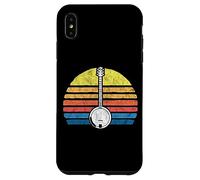Retro Banjo Sun - Eighties Style Bluegrass Pickers Graphic Coque pour iPhone XS Max