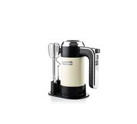 Westinghouse Retro Batteur à Main 350W 6 Vitesses + Turbo Fouets & Crochets Boîte de Rangement Design Ergonomique Beige