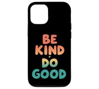 Retro Be Kind Do Good Positive Vibes Coque pour iPhone 12/12 Pro