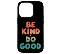 Retro Be Kind Do Good Positive Vibes Coque pour iPhone 14 Pro