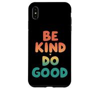 Retro Be Kind Do Good Positive Vibes Coque pour iPhone XS Max