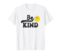 Rétro Be Kind Jaune Happy Face Positive Vibe Smile Face Fun T-Shirt