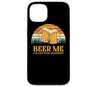 Retro Beer Me Getting Married Funny Drinking Team Beer Lover Coque pour iPhone 13