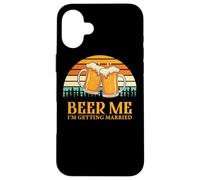 Retro Beer Me Getting Married Funny Drinking Team Beer Lover Coque pour iPhone 16 Plus