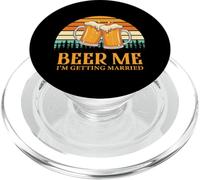 Retro Beer Me Getting Married Funny Drinking Team Beer Lover PopSockets PopGrip pour MagSafe