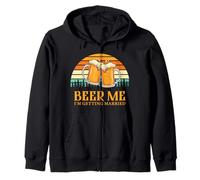 Retro Beer Me Getting Married Funny Drinking Team Beer Lover Sweat à Capuche