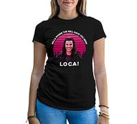 Retro Bella Where The Hell Have You Been Loca T-Shirt Femme Noir Size M