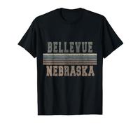 Rétro Bellevue Nebraska T-Shirt Graphique avec Valeur