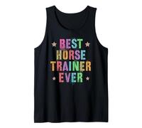 Retro Best Horse Trainer Ever Equestrian Vibes Cheval Maman Débardeur