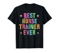 Retro Best Horse Trainer Ever Equestrian Vibes Cheval Maman T-Shirt