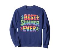 Rétro Best Summer Ever Famille Vacances Natation Plage Sweatshirt