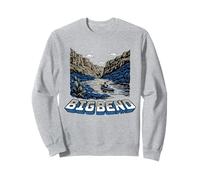 Retro Big Bend National Park Vintage Style Texas Kayak Sweatshirt