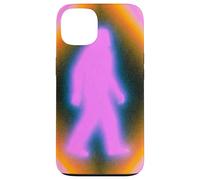 Retro Bigfoot Aura Psychedelic Rainbow Squatch Cryptozoology Coque pour iPhone 13