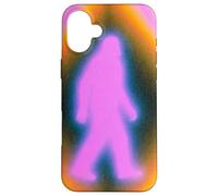 Retro Bigfoot Aura Psychedelic Rainbow Squatch Cryptozoology Coque pour iPhone 16 Plus