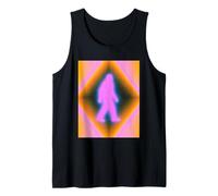 Retro Bigfoot Aura Psychedelic Rainbow Squatch Cryptozoology Débardeur