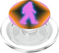 Retro Bigfoot Aura Psychedelic Rainbow Squatch Cryptozoology PopSockets PopGrip pour MagSafe