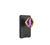 Retro Bigfoot Aura Psychedelic Rainbow Squatch Cryptozoology PopSockets PopWallet pour MagSafe