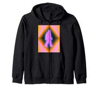 Retro Bigfoot Aura Psychedelic Rainbow Squatch Cryptozoology Sweat à Capuche