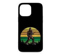 Retro Bigfoot Playing Electric Guitar Rock Sasquatch Coque pour iPhone 13 Pro Max