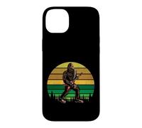 Retro Bigfoot Playing Electric Guitar Rock Sasquatch Coque pour iPhone 14 Plus