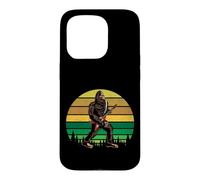 Retro Bigfoot Playing Electric Guitar Rock Sasquatch Coque pour iPhone 15 Pro