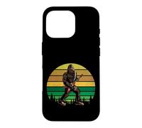 Retro Bigfoot Playing Electric Guitar Rock Sasquatch Coque pour iPhone 16 Pro