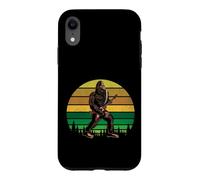 Retro Bigfoot Playing Electric Guitar Rock Sasquatch Coque pour iPhone XR