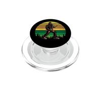 Retro Bigfoot Playing Electric Guitar Rock Sasquatch PopSockets PopGrip pour MagSafe