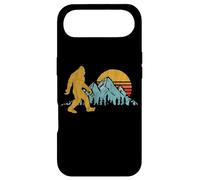Retro Bigfoot Silhouette Mountain Sun Believe ! Graphic Coque pour iPhone Air
