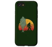 Retro Bigfoot Silhouette & Sequoia Believe! Coque pour iPhone SE (2020) / 7/8